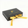Black Lingerie Gift Box with Satin Lining and Ribbon Tie Black Lingerie Gift Box with Satin Lining and Ribbon Tie