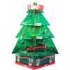 Christmas Tree Corrugated Retail Display Stand with Shelves