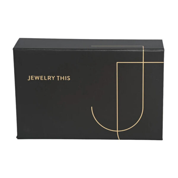 Foldable Magnetic Rigid Jewelry Box with Gold Foil Logo Foldable Magnetic Rigid Jewelry Box with Gold Foil Logo