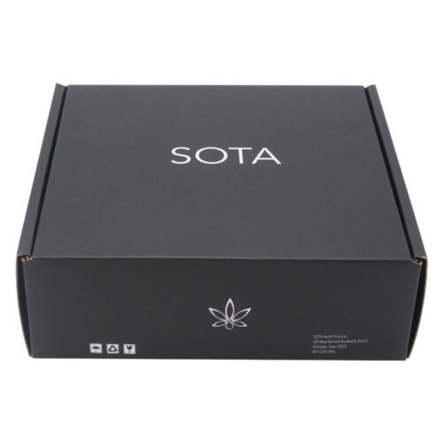 Matte Black CBD Wellness Spray Mailer Box with Tray Insert