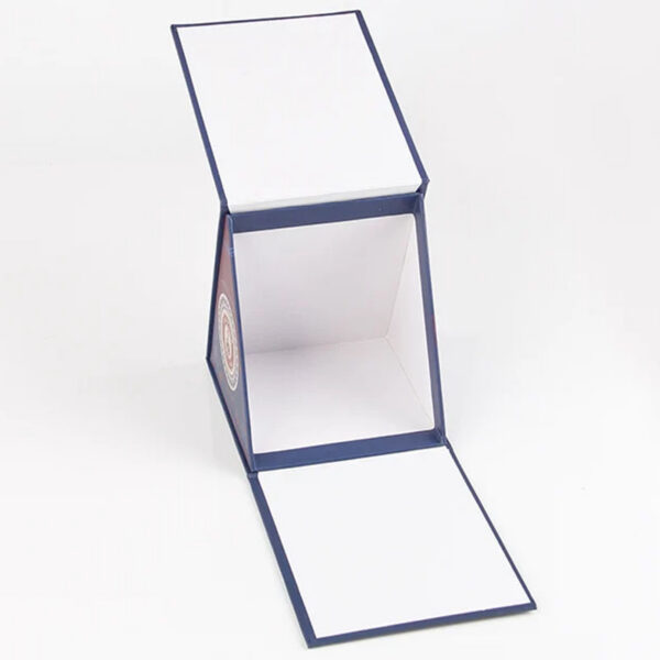 Triangular Rigid Textile Gift Box with Full-Color Print Triangular Rigid Textile Gift Box with Full-Color Print