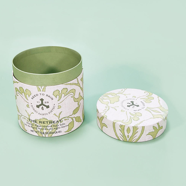 Caixas de tubo de papel com marca personalizada