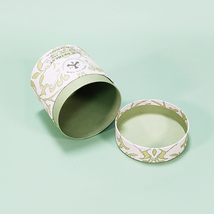 Caixas de tubo de papel com marca personalizada