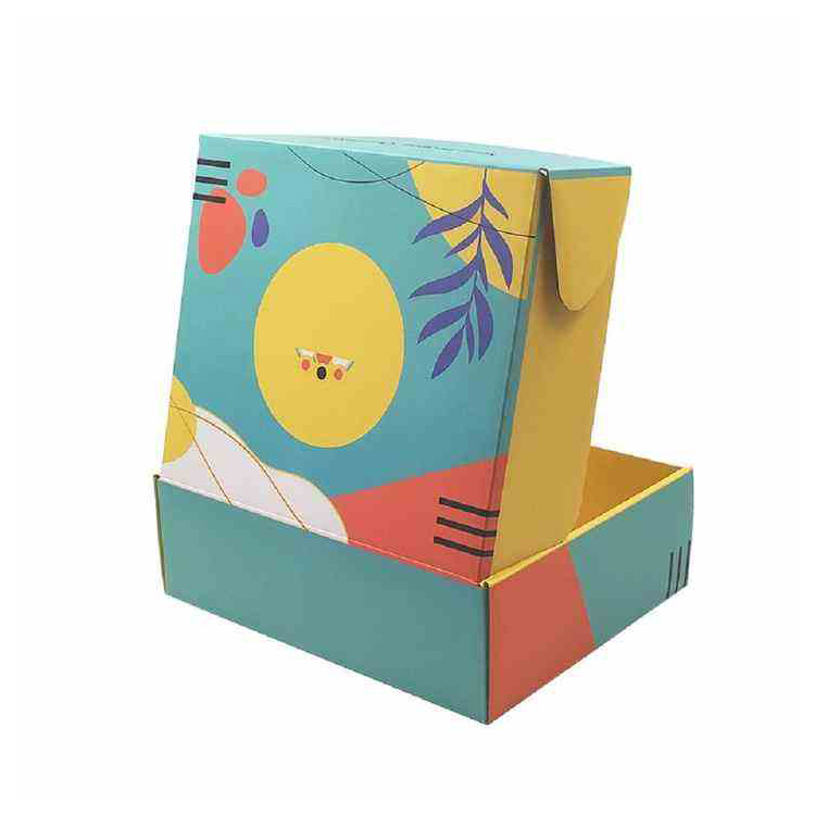 Caixas de cartão ondulado coloridas, ecológicas e personalizadas