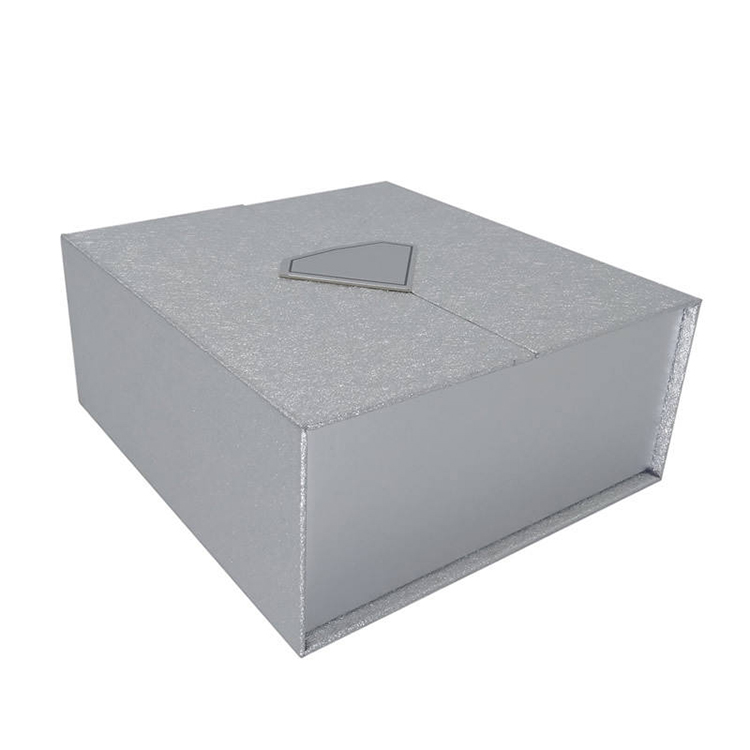 Caixa magnética personalizada tipo concha com portas duplas