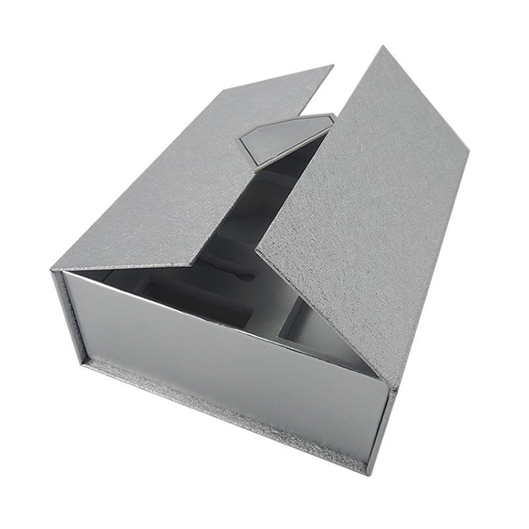 Caixa magnética personalizada tipo concha com portas duplas