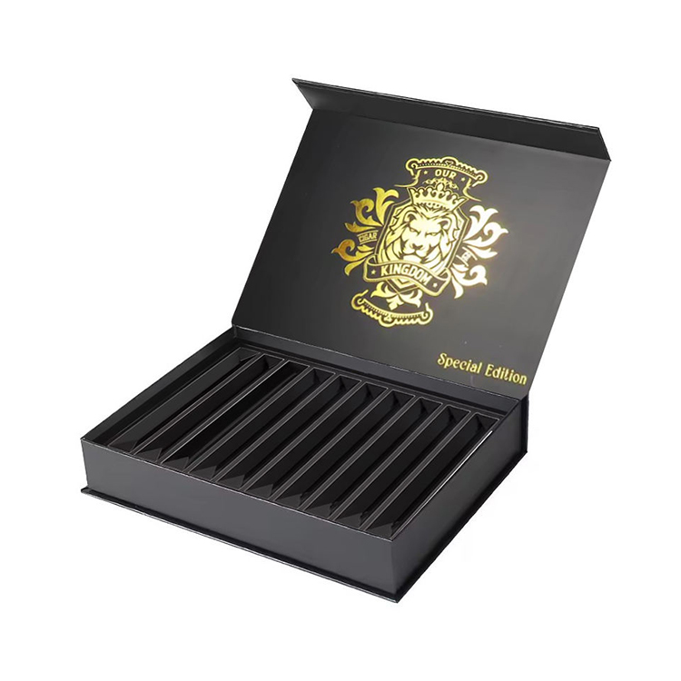 Caixas de tabaco personalizadas – Caixa de charutos magnética oca de luxo