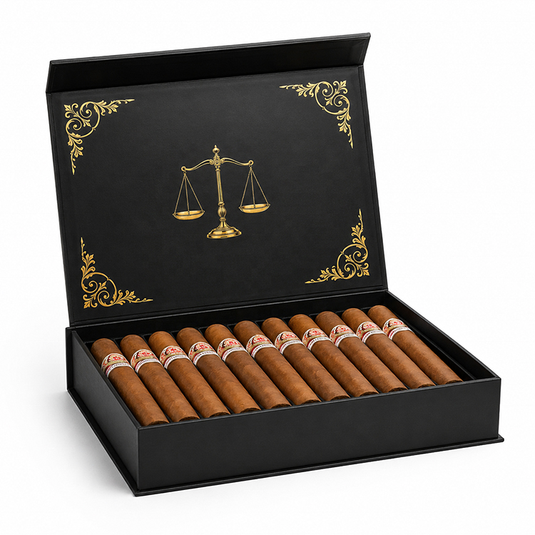 Caixas personalizadas para tabaco com acabamento mate em relevo e logótipo