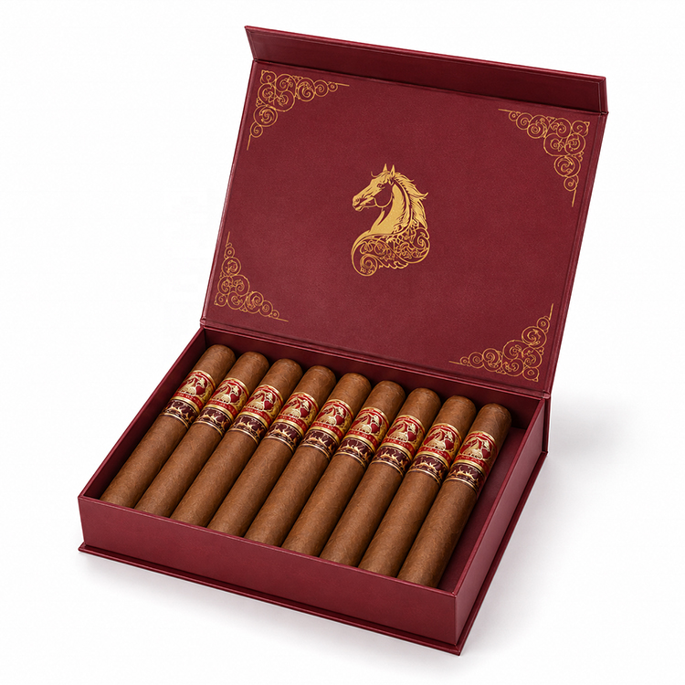 Caixas de charutos em cartão dobráveis personalizadas — Caixas para tabaco