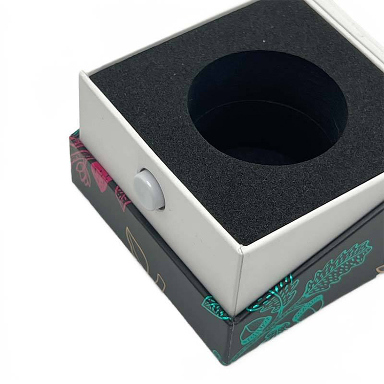 Caixa rígida de luxo, reciclável, com tampa magnética basculante